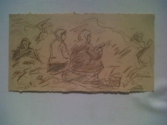 NIEMANN **** Rare**** Sketch     Style off IRMA STERN PIERNEEF SA MASTERS