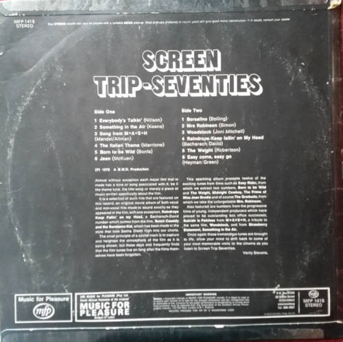 Screen Trip-Seventies 1970 Vinyl LP SA