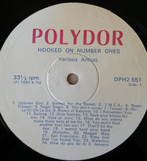 Various - Hooked on Number Ones 100 Non Stop Hits 1985 DOUBLE LP Zimbabwe