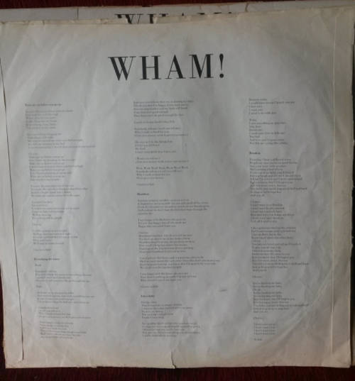 Wham - Make it Big 1984 Vinyl LP SA