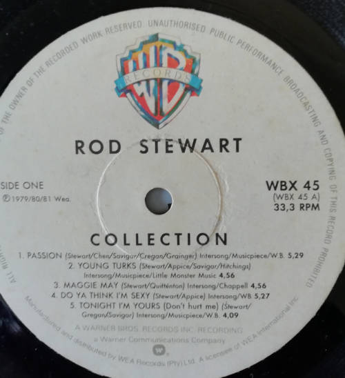Rod Stewart - The Rod Stewart Collection 1981 Vinyl LP SA