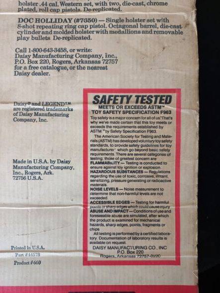 Daisy Rogers 660 Toy Pop Rifle Legend Series - 1960`s