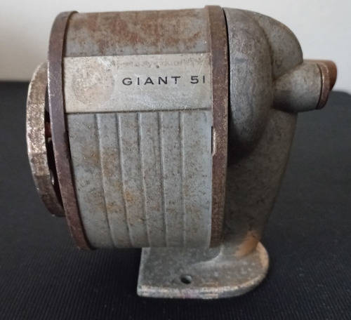 Vintage Giant 51 6 Hole Desk Pencil Sharpener - Wall or Desk Mount