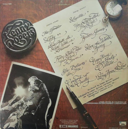 Kenny Rogers - Greatest Hits 1980 Vinyl LP SA