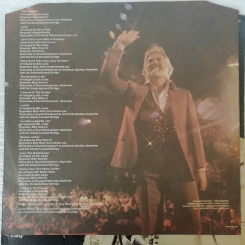 Kenny Rogers - Greatest Hits 1980 Vinyl LP SA