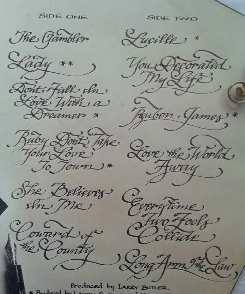 Kenny Rogers - Greatest Hits 1980 Vinyl LP SA