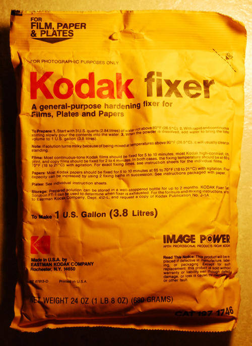 Kodak - General purpose fixer.