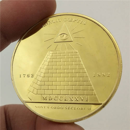 1oz USA Believe Illuminati 24k Gold Coin