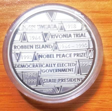 1oz Nelson Mandela Silver Medallion 2008