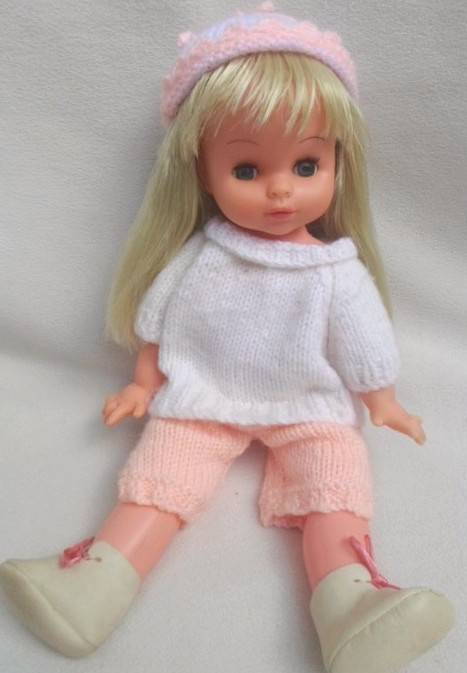 VERY PRETTY FIRM PLASTIC DOLL - VINTAGE?