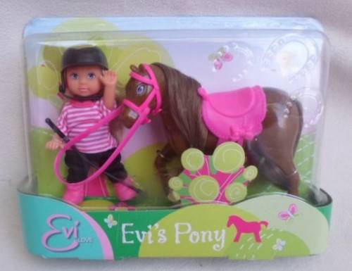 CUTE SIMBA TOYS, GERMANY  EVI LOVE (STEFFI'S LITTLE SISTER) PLAY SET - 'EVI'S PONY' - STILL SEALED!