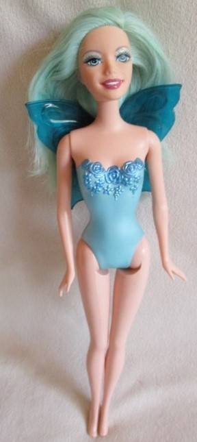 PRETTY MATTEL BARBIE FAIRYTOPIA AQUA FAIRY WITH WINGS!!