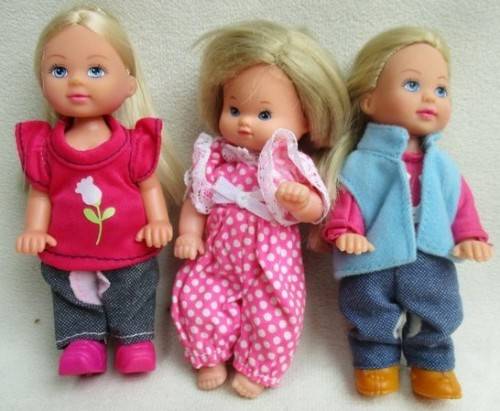 THREE DOLLIES - TWO CUTE LITTLE EVI LOVES (SIMBA TOYS) AND FRIEND!!