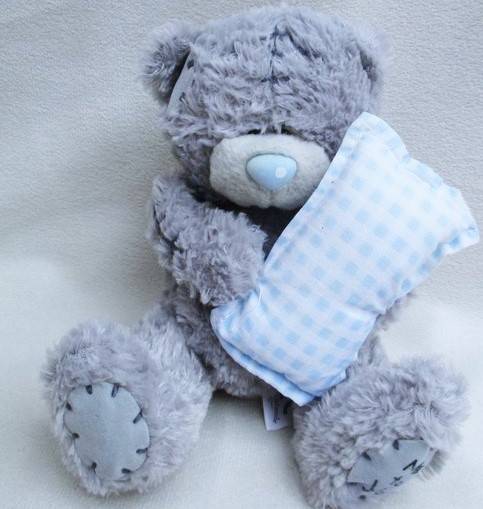 CUTE TATTY TEDDY (ME TO YOU) HOLDING HIS LITTLE PILLOW!!