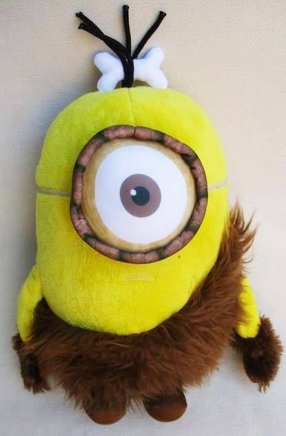 LARGE 30CM TALL MINIONS CAVE MAN - STUART!!