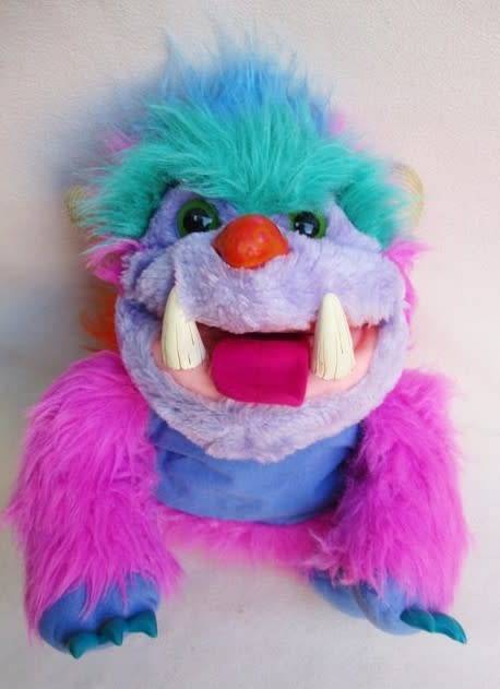 A LARGE VINTAGE 1986 AMTOY 'MY PET MONSTER' HAND PUPPET!!