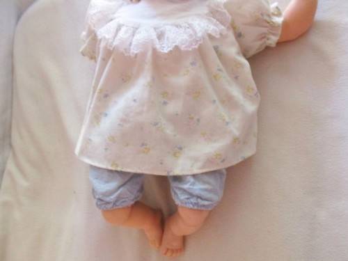 VINTAGE 1961 BABY DOLL - 43CM TALL - MARKED 'U PLATED MOULDE INC 1961' ON BACK OF HEAD