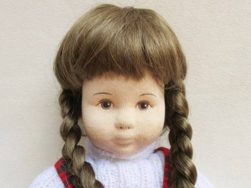LOVELY 44CM HAND PAINTED CLOTH DOLL MADE FROM INTERLOCK KNIT FABRIC!!