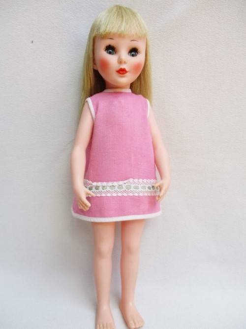 A VINTAGE DOLL WITH EXQUISITE FURGA SIMONA-LIKE LOOK - MARKED 'SAD' ON BACK OF HEAD!!