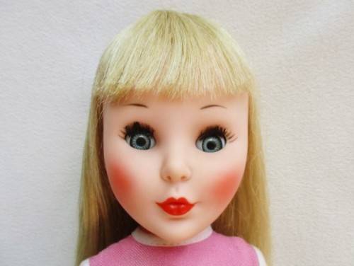 A VINTAGE DOLL WITH EXQUISITE FURGA SIMONA-LIKE LOOK - MARKED 'SAD' ON BACK OF HEAD!!