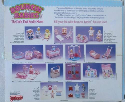 RARE!! A VINTAGE 1988 GALOOB 'BOUNCIN' BABIES' PLAYPEN STILL IN ORIGINAL BOX