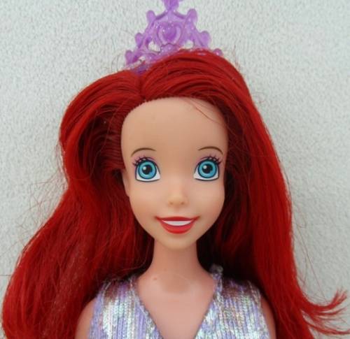 A MATTEL BARBIE DISNEY PRINCESS - ARIEL WITH GORGEOUS RED HAIR