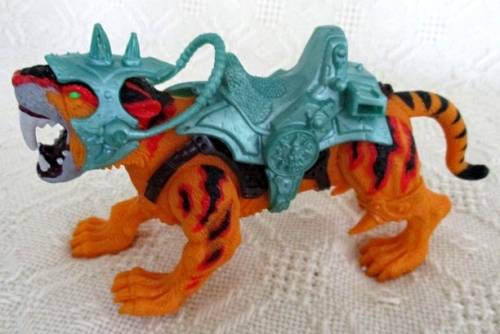 AWESOME ARTICULATED CHAP MEI BEAST RAIDERS- SABERTOOTHED TIGER AND RIDER