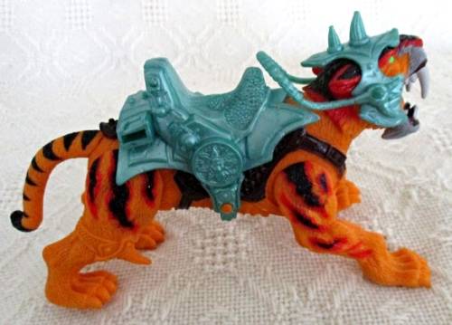 AWESOME ARTICULATED CHAP MEI BEAST RAIDERS- SABERTOOTHED TIGER AND RIDER