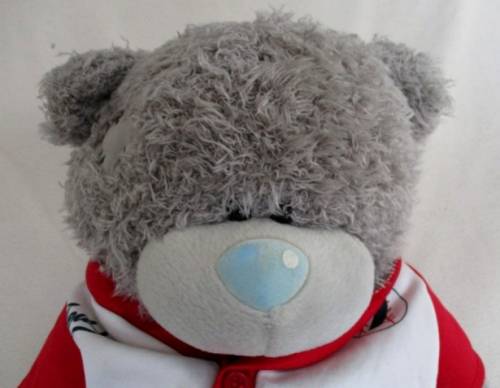 A LARGE TATTY TEDDY  (ME TO YOU)  IN HIS 'TEDDY/7' SHIRT