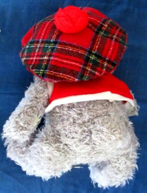 A LARGER TATTY TEDDY  (ME TO YOU) - WEARING A JAUNTY SCOTTISH BERET