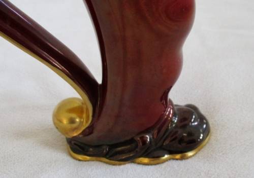 STUNNING CROWN DEVON ROUGE ROYALE LUSTRE VASE