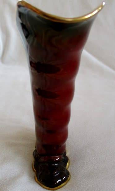 STUNNING CROWN DEVON ROUGE ROYALE LUSTRE VASE