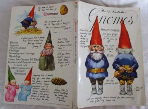 1979 - GNOMES - A LARGE ENCHANTING BOOK BY WIL HUGENS AND RIEN POORTVLIET - FIRST ENGLISH EDITION