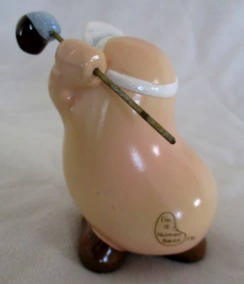 VINTAGE 1981 ENESCO HUMAN BEAN - GOLFER IN EXCELLENT CONDITION!!