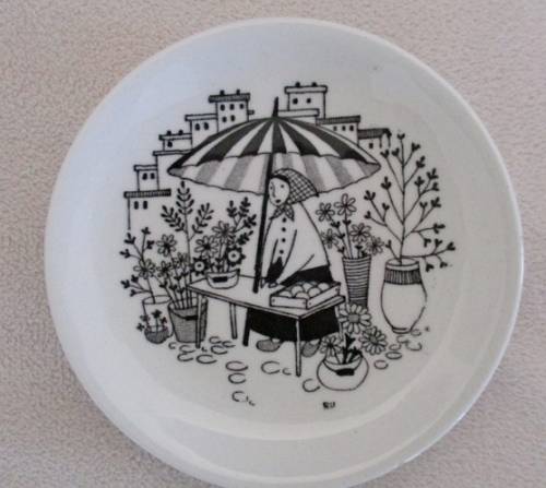 SIX VERY COLLECTABLE MINIATURE SCANDINAVIAN DISPLAY PLATES - ROYAL COPENHAGEN (ONE SIGNED)AND ARABIA