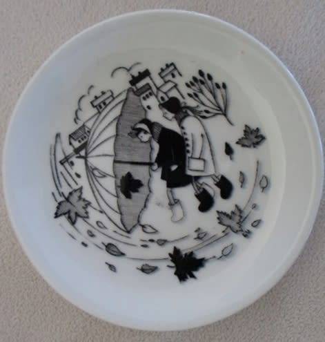 SIX VERY COLLECTABLE MINIATURE SCANDINAVIAN DISPLAY PLATES - ROYAL COPENHAGEN (ONE SIGNED)AND ARABIA