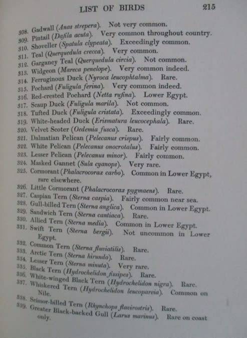 1909 FIRST EDITION - EGYPTIAN BIRDS PAINTED AND DESCRIBED BY CHARLES WHYMPER (51 COLOUR PLATES)