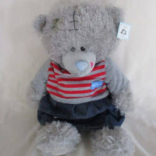 RATHER DIFFERENT!! A LARGE TATTY TEDDY  (ME TO YOU) WITH 'DIAMOND' ON NOSE & 'LIPSTICK' ON HIS SNOUT