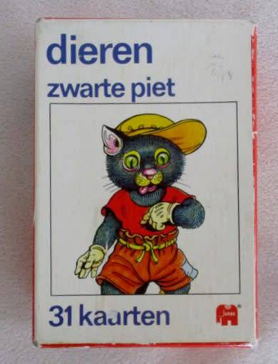 A COMPLETE SET OF VINTAGE 1970 ZWARTE PIET PLAYING CARDS IN BOX (DUTCH VERSION OF OLD MAID)