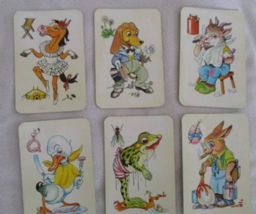A COMPLETE SET OF VINTAGE 1970 ZWARTE PIET PLAYING CARDS IN BOX (DUTCH VERSION OF OLD MAID)