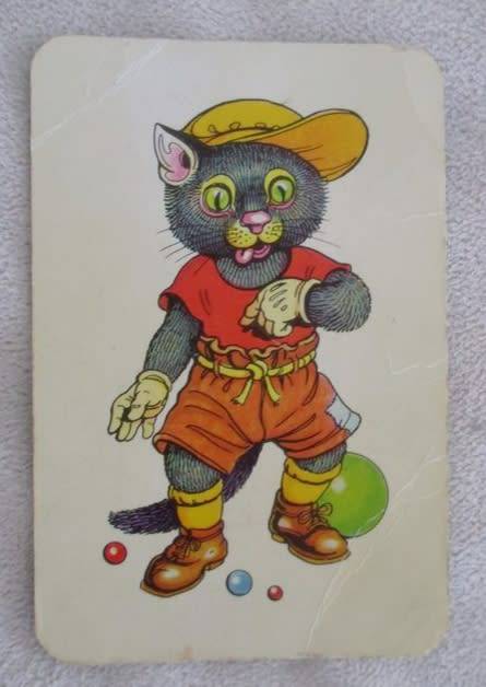 A COMPLETE SET OF VINTAGE 1970 ZWARTE PIET PLAYING CARDS IN BOX (DUTCH VERSION OF OLD MAID)