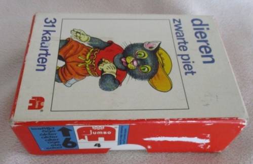A COMPLETE SET OF VINTAGE 1970 ZWARTE PIET PLAYING CARDS IN BOX (DUTCH VERSION OF OLD MAID)