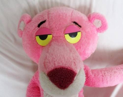 A GIANT VINTAGE PINK PANTHER - 120CM (47.2INCHES) TALL - THE BIGGEST I HAVE EVER SEEN!
