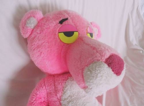 A GIANT VINTAGE PINK PANTHER - 120CM (47.2INCHES) TALL - THE BIGGEST I HAVE EVER SEEN!