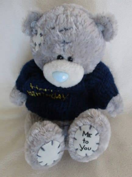CUTE TATTY TEDDY  (ME TO YOU) IN HIS HAPPY BIRTHDAY JERSEY!!