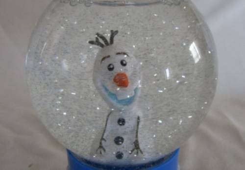 LARGE SNOW GLOBE - OLAF FROM DISNEY'S FROZEN