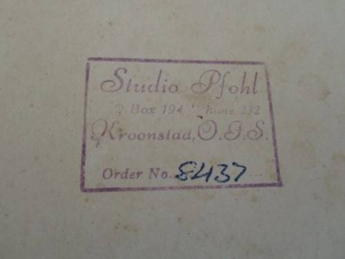 FOR DAMIENCOLL ONLY - A VINTAGE PHOTOGRAPH OF KROONSTAD RAILWAY ANGLING TEAM - CIRCA 1940's/50's