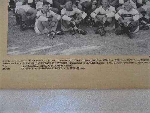 FOR DAMIENCOLL ONLY - 1948 - A VINTAGE  PHOTOGRAPH OF THE BETHAL RUGBY CLUB FIRST RUGBY TEAM