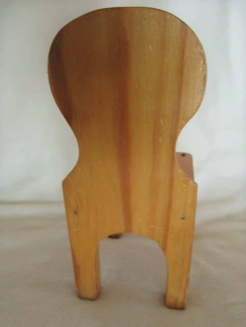 THREE SOLID WOODEN CHAIRS TO POSE YOUR BARBIES OR SMALL BEARS