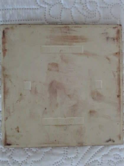 TWO MEN AND THEIR DOGS - DECORATIVE CERAMIC TILES 1970's/80's - ONE PILKINGTON AND ONE LIEBERMANN?